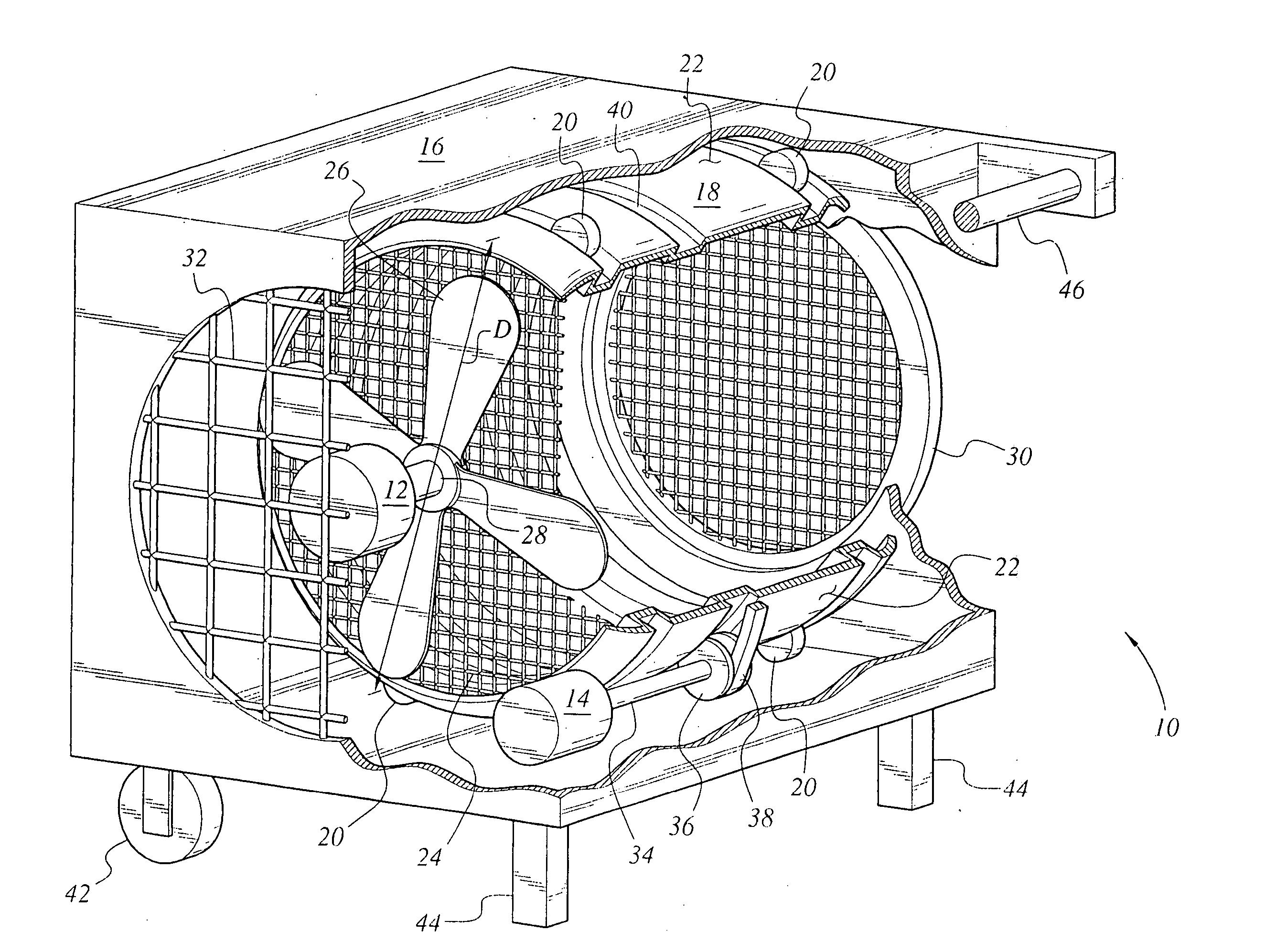 Ambient air clothes dryer