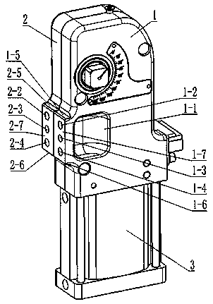 Positioning structure for integrated clamp shell and mounting support in car welding clamp