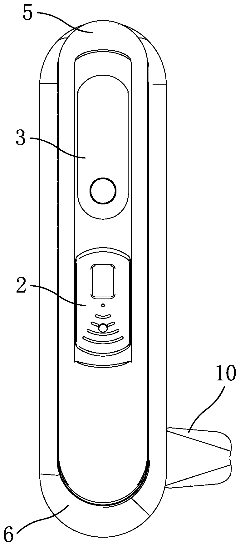 Angled wedge electronic lock and method of use thereof