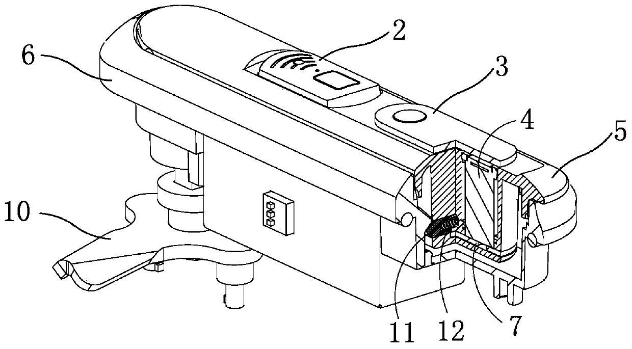 Angled wedge electronic lock and method of use thereof