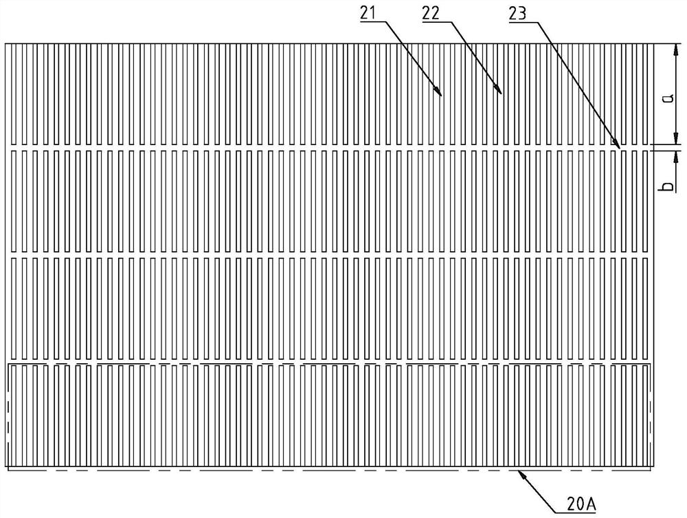 Heat dissipation plate of inverter unit fluid radiator