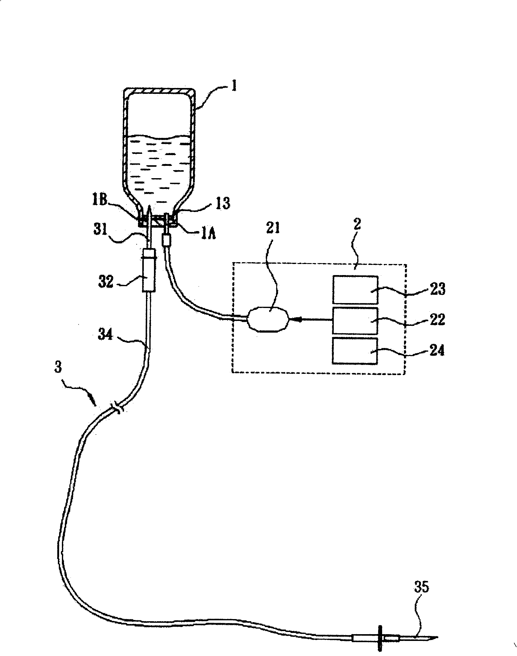 Transfusion injection device