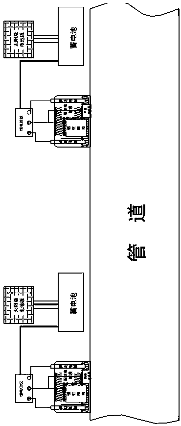 Buried pipeline cathodic protection device and method