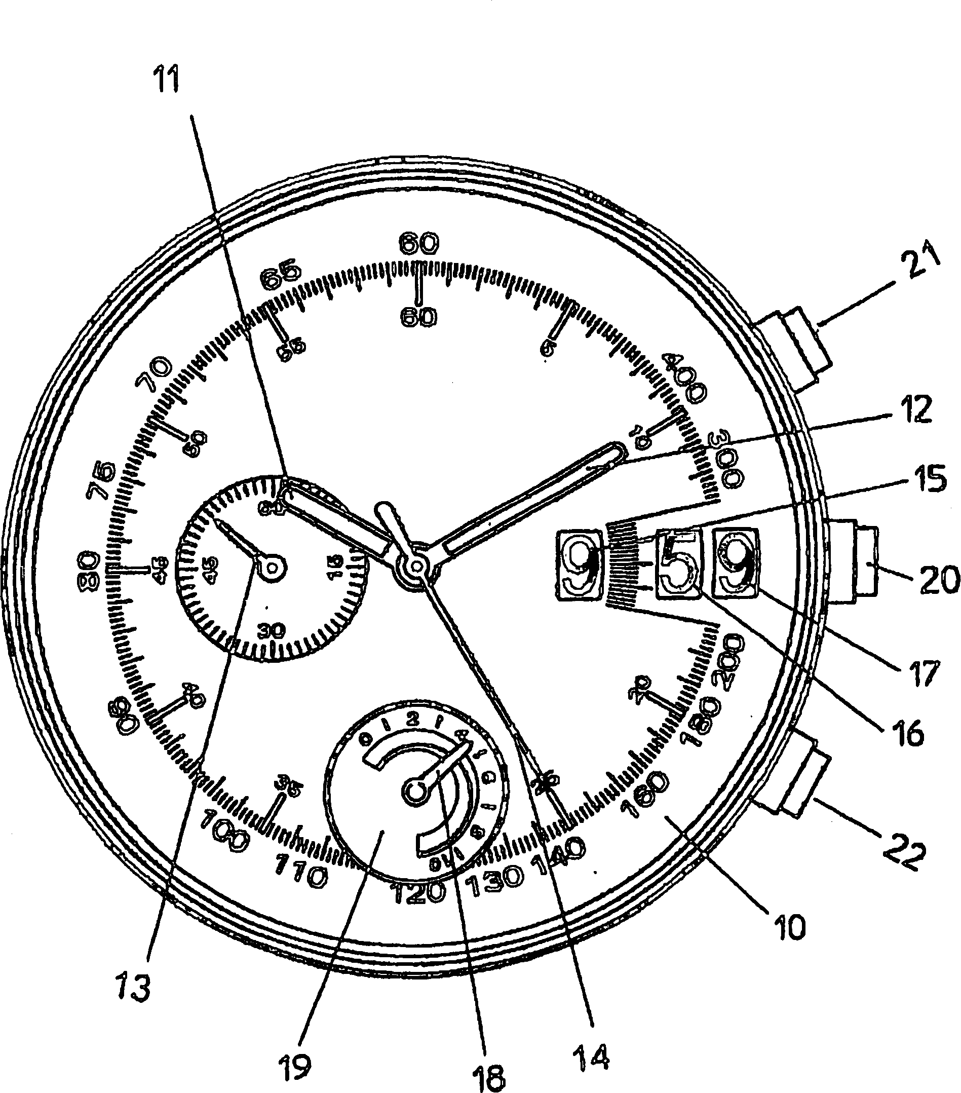 Winding state indicator mechanism for a mechanical timepiece