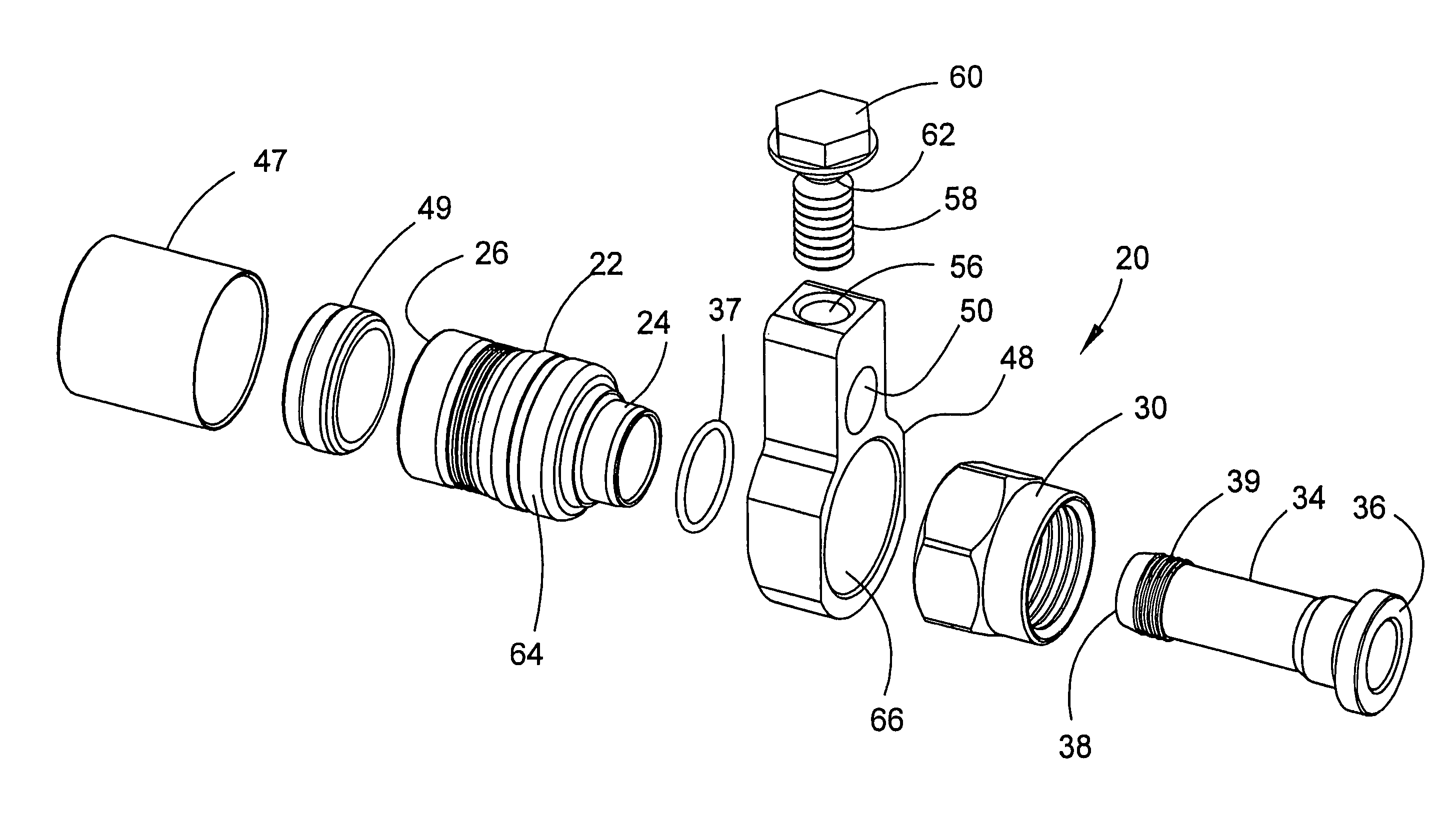 Coaxial cable connector with electrical ground