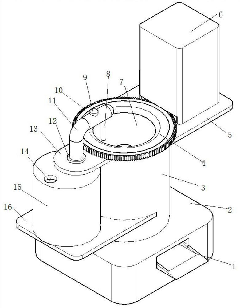 Clinical vomit collecting device for digestive system department