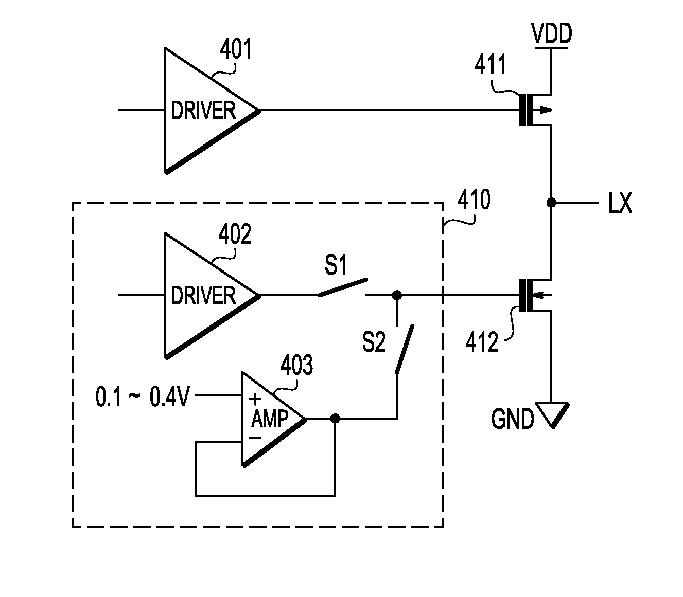 Gate driver circuit for H bridge circuit