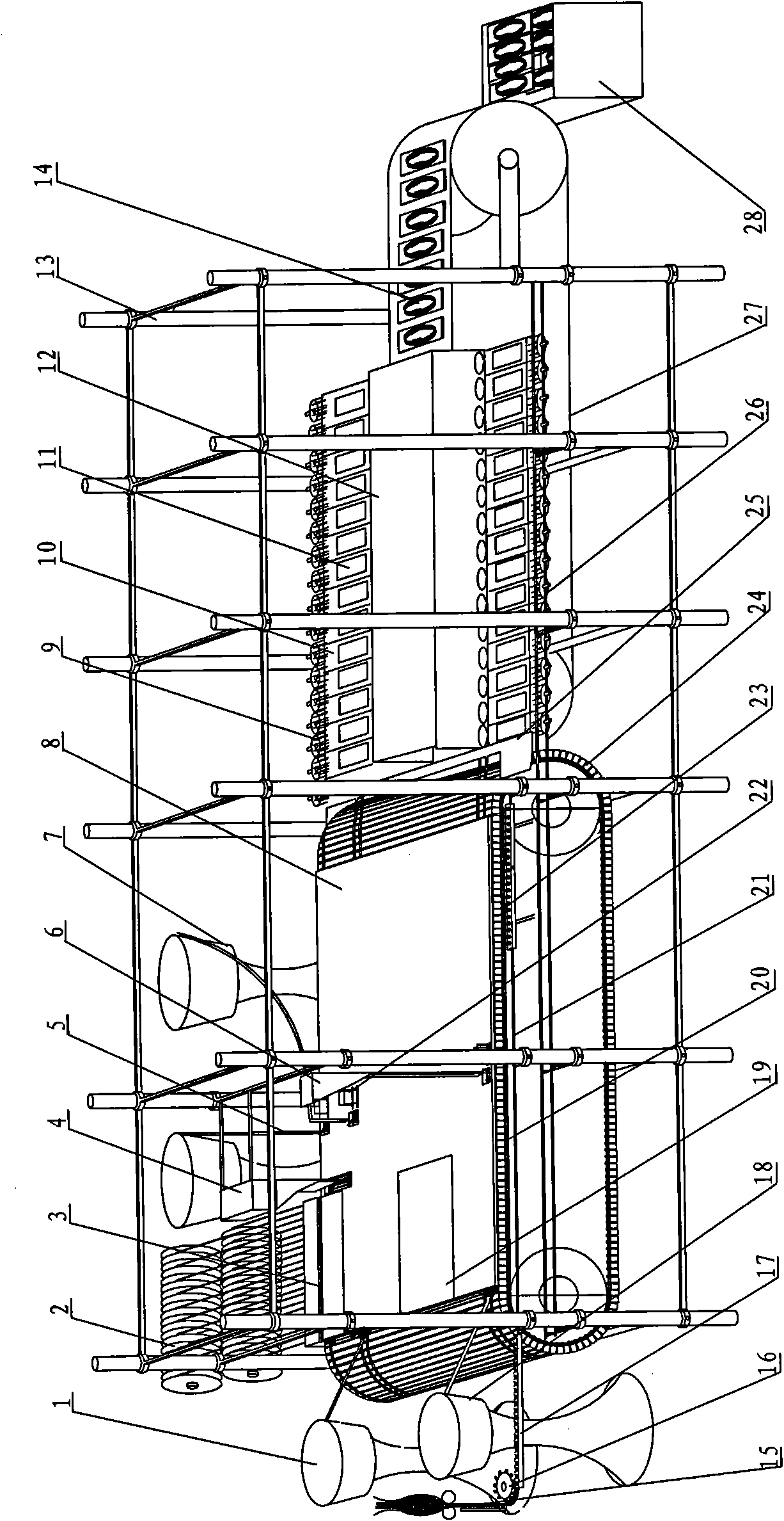 Automatic assembly production line device of disposable sterile infusion sets