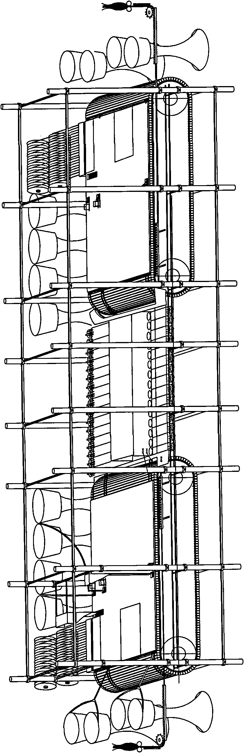 Automatic assembly production line device of disposable sterile infusion sets