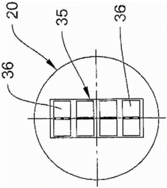 Device for determining the topography of the charge surface in a shaft furnace