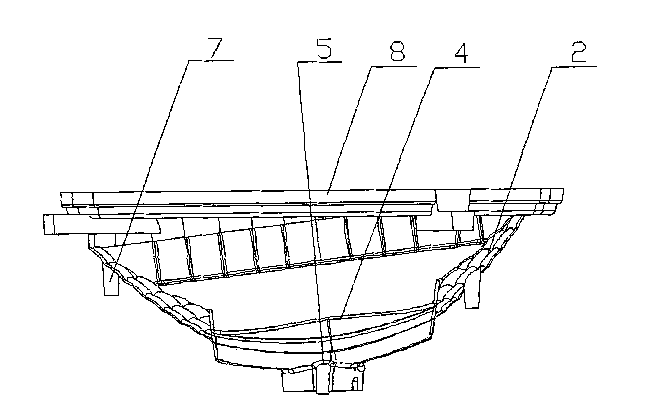 HID (High Intensity Discharge) high-efficiency street lamp reflecting mirror as well as manufacture and application methods thereof