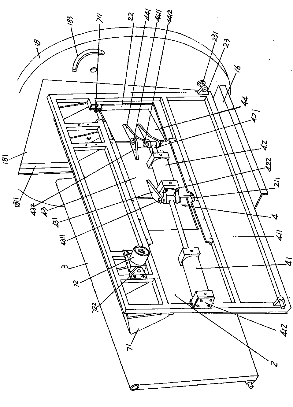 Livestock body clamping mechanism for livestock killing machine