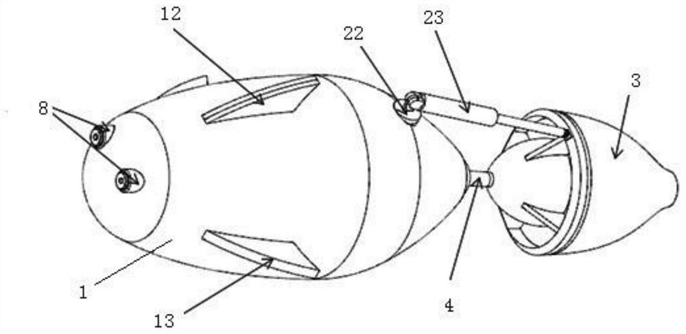 Piezoelectric-driven underwater detection robot