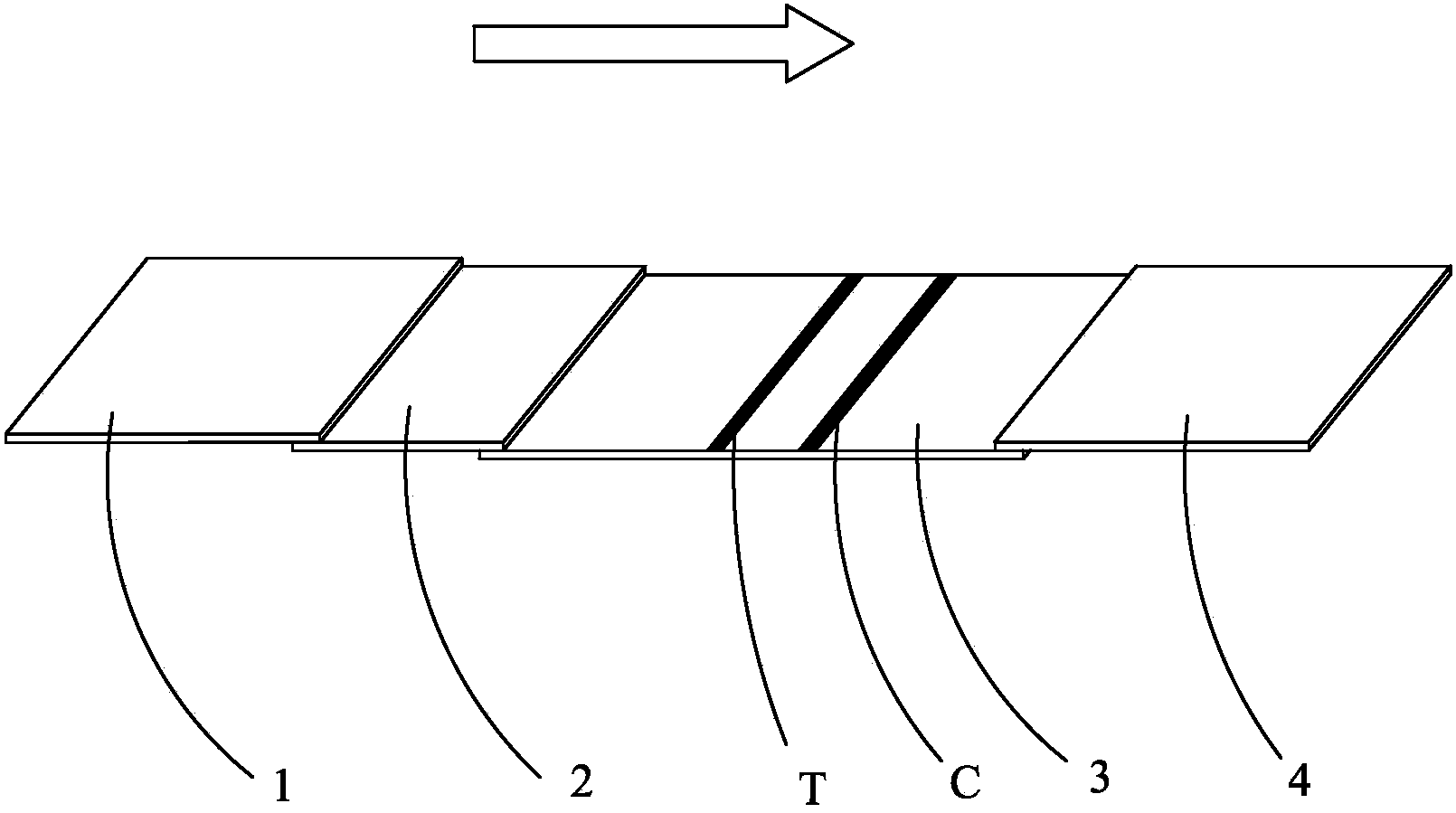 Human H-FABP colloidal gold test paper and preparation method thereof