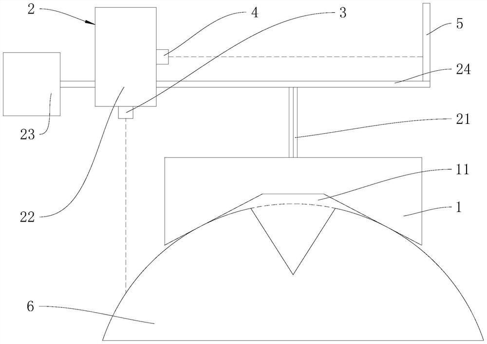 Scratch depth measuring device and method