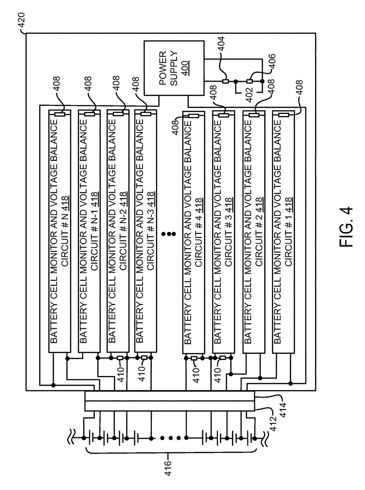 System and method for monitoring and balancing voltage of individual battery cells within a battery pack