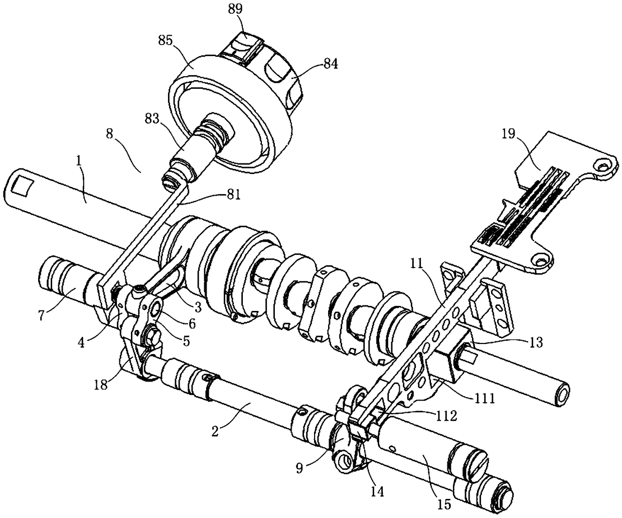 Cloth feeding mechanism with stitch length adjustment function