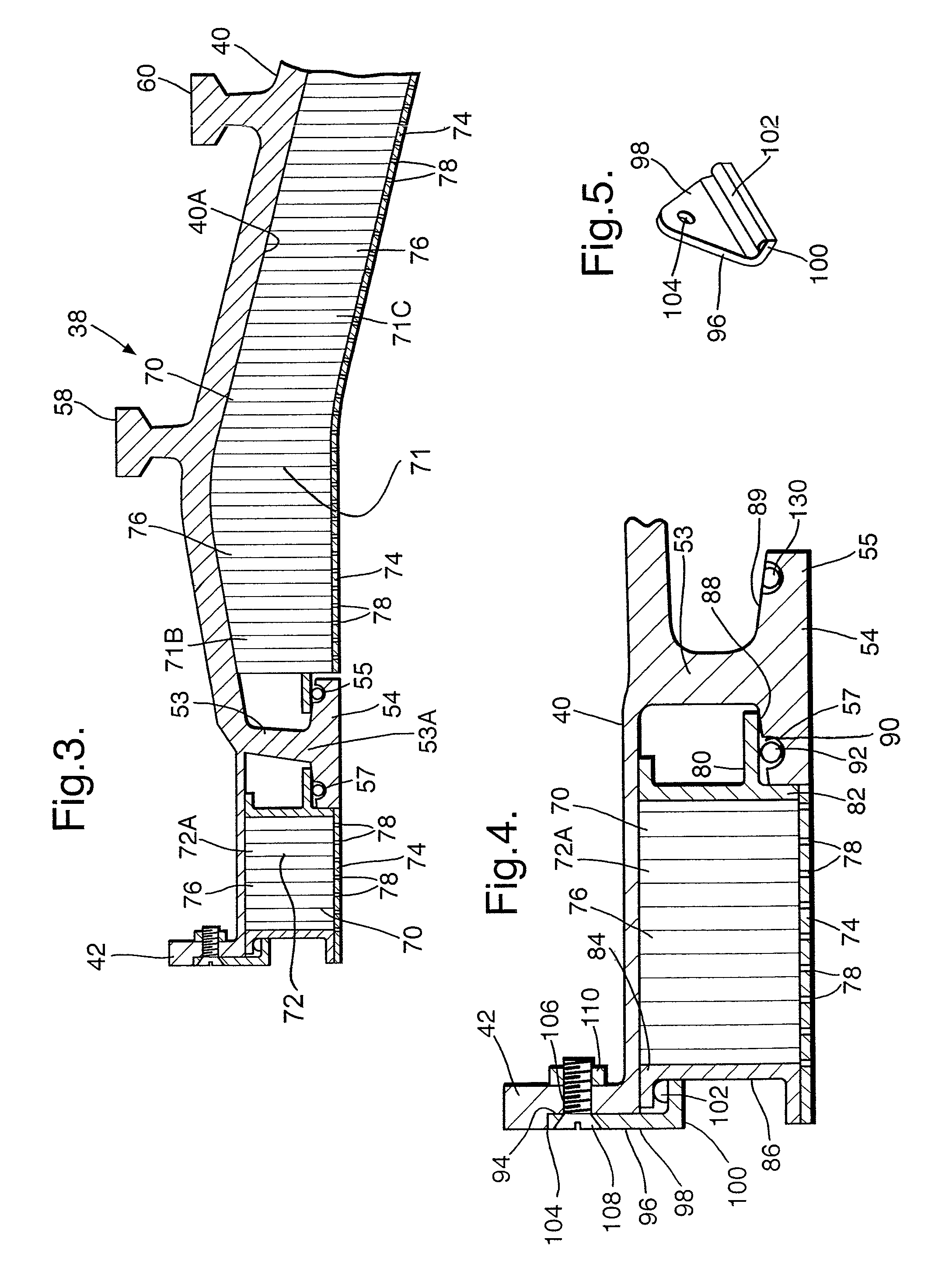 Liner for a gas turbine engine casing