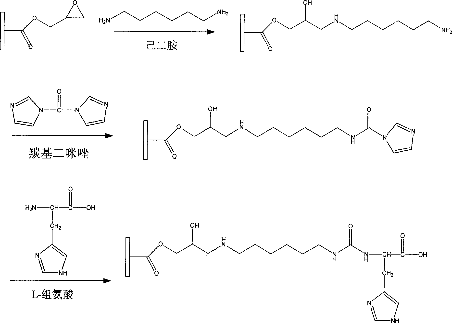 Immune adsorption column used for blood purification treatment