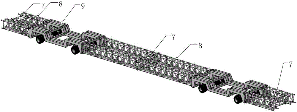 Discrete modular large airship transshipment and flying system and method