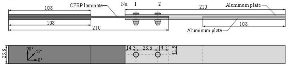 A Fatigue Life Prediction Method for CFRP-Metal Hybrid Bolted Connections