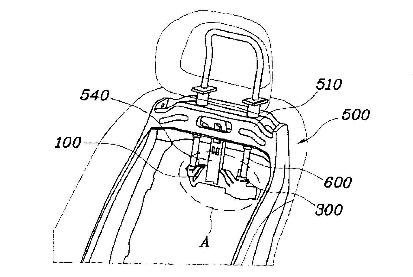 Detachable electric headrest