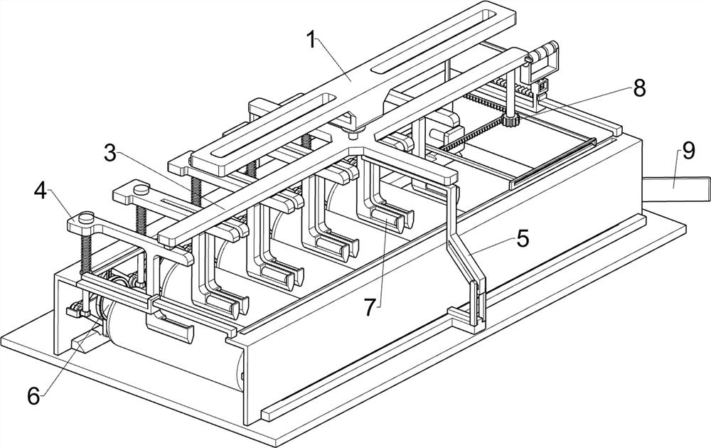 Clamping device for intelligent power battery of new energy vehicles