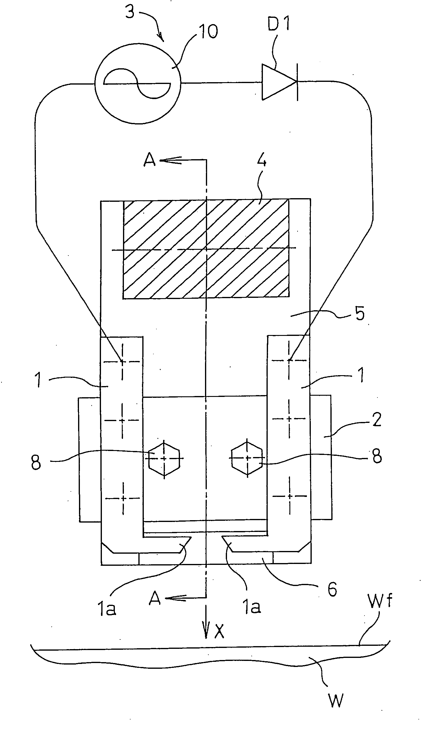 Plasma surface treating method and apparatus therefor