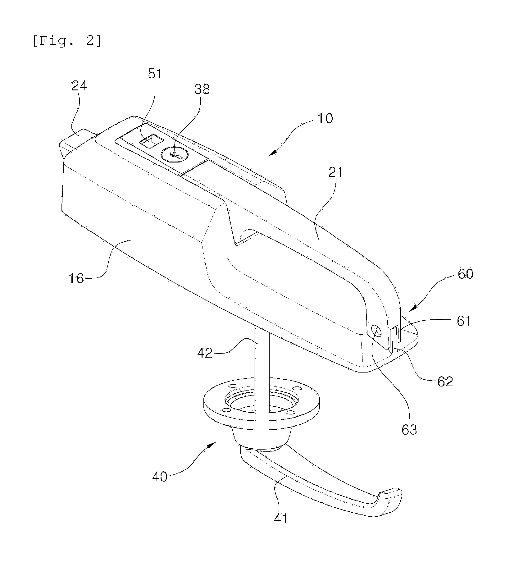 Door lock device for refrigerator and freezer