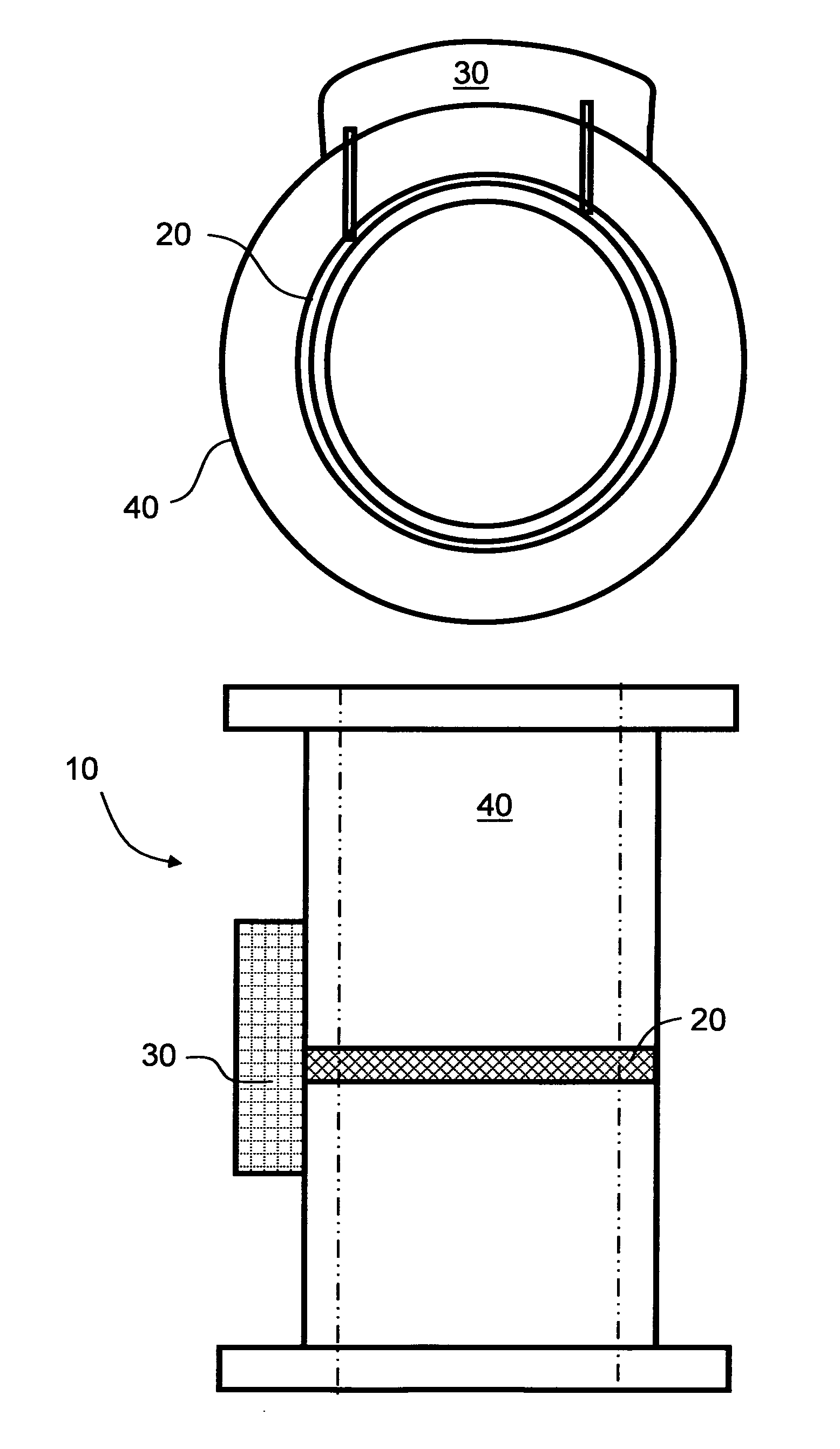 Inline measuring apparatus and method