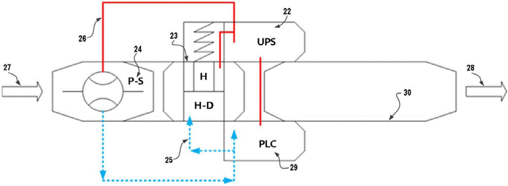 Passive containment accident pressure relief system with release gas containment function