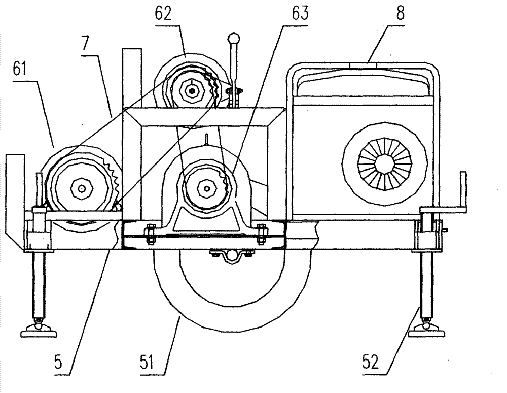 Multifunctional underground pipe dredging power winch