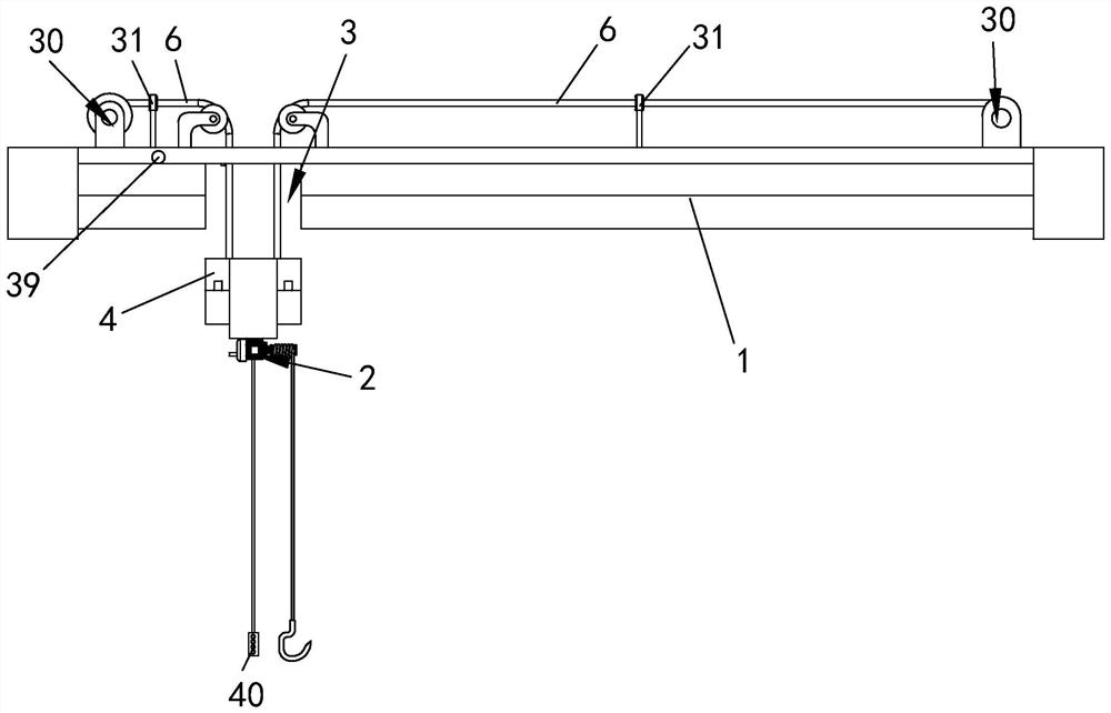 Lifting device for overhead crane