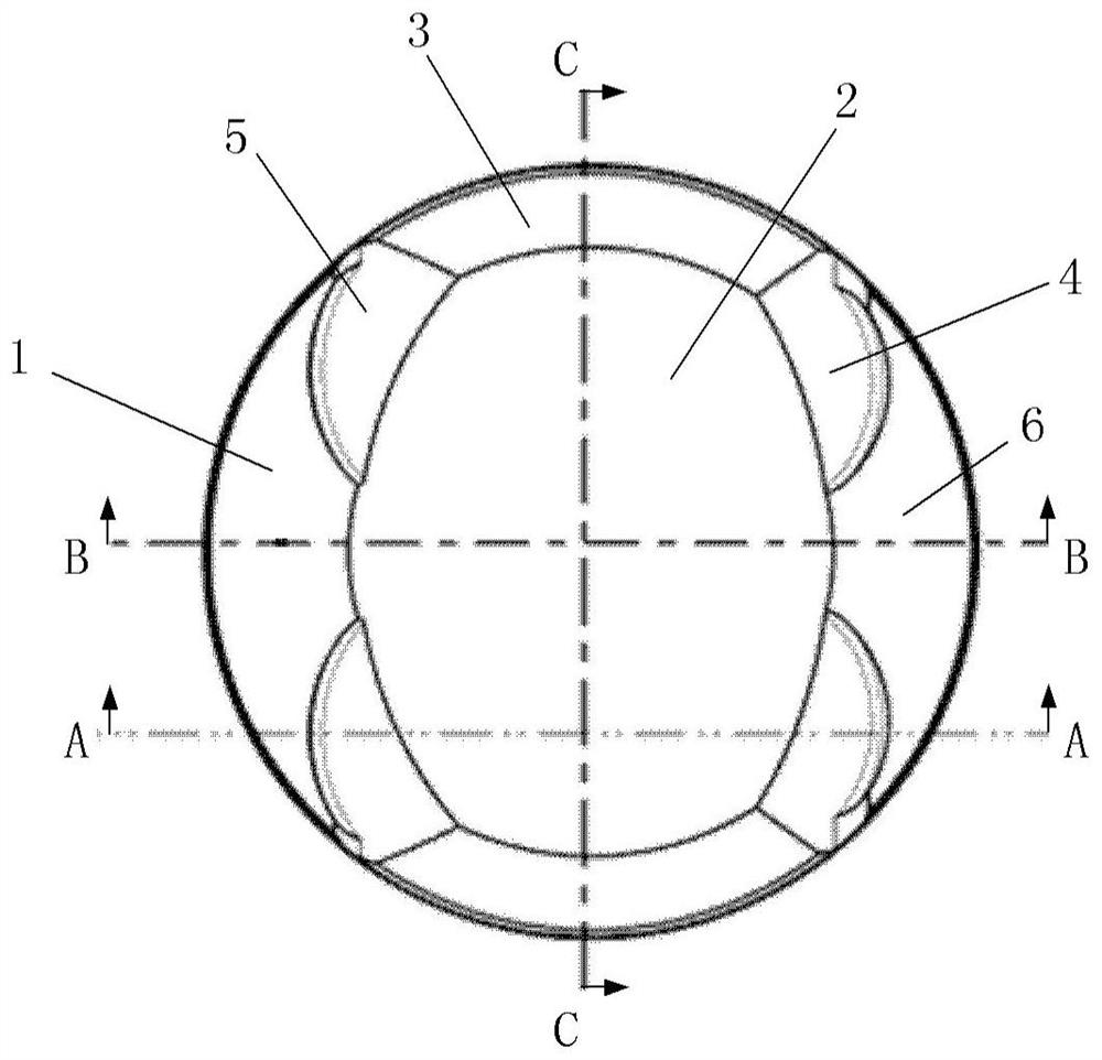 Arc-top piston top, arc-top piston and combustion chamber