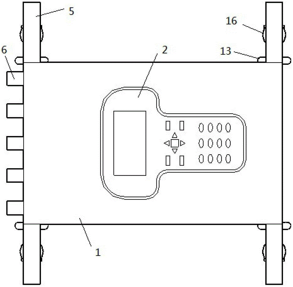 Metal magnetic memory rail temperature stress detection device