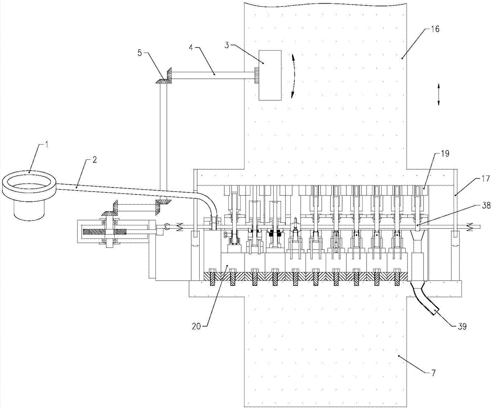 Progressive mould of composite tool