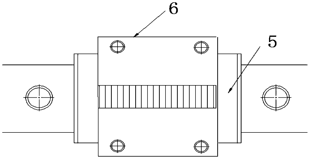 Ball-roller mixed rolling positive pressure heavy-load guide rail pair