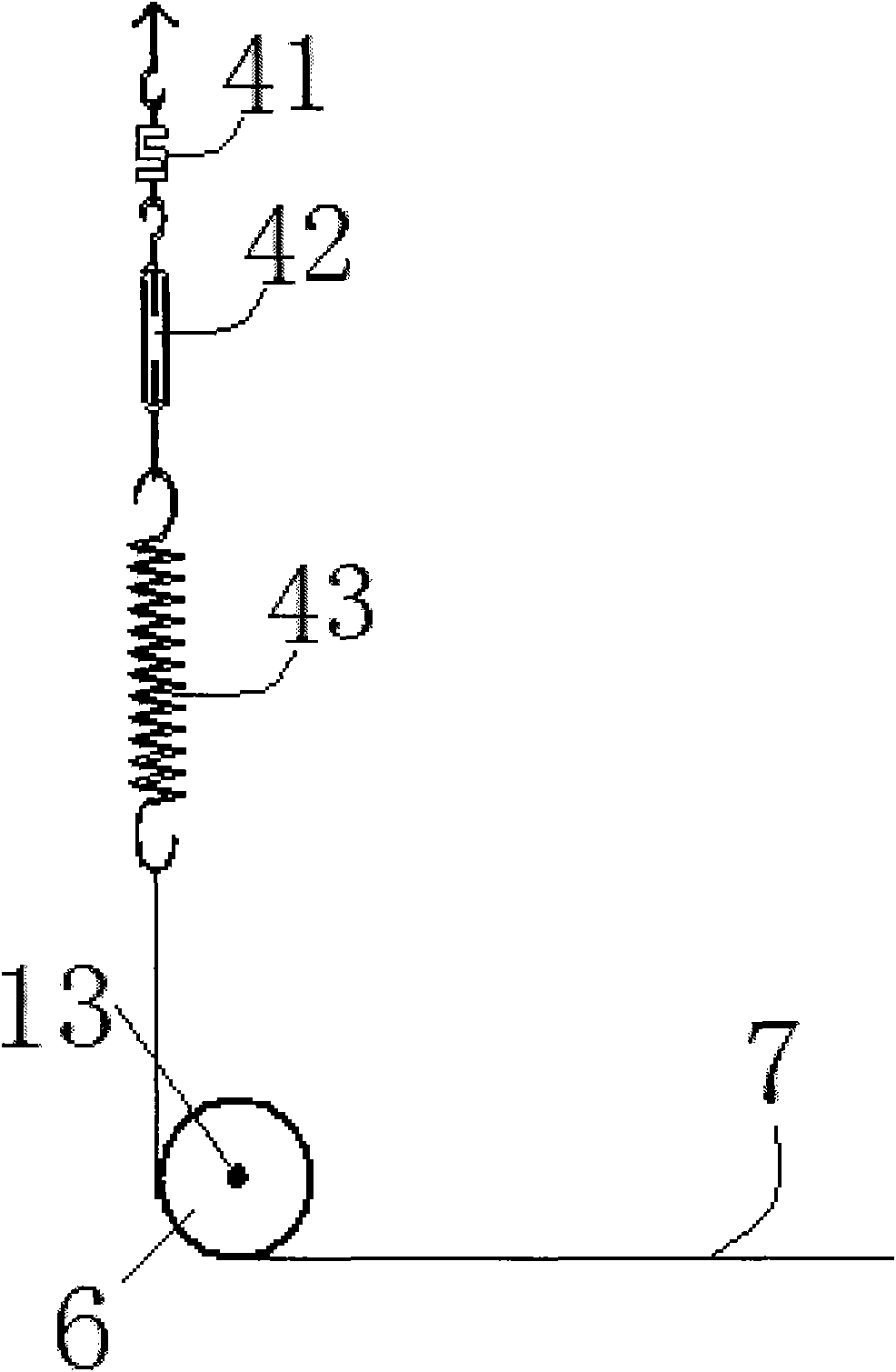 Device for fixing end part of riser model in deep-sea slender flexible riser vortex-induced vibration test