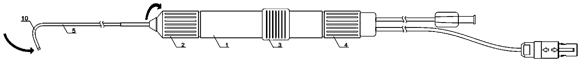 Controllable bent and spiral irrigation catheter