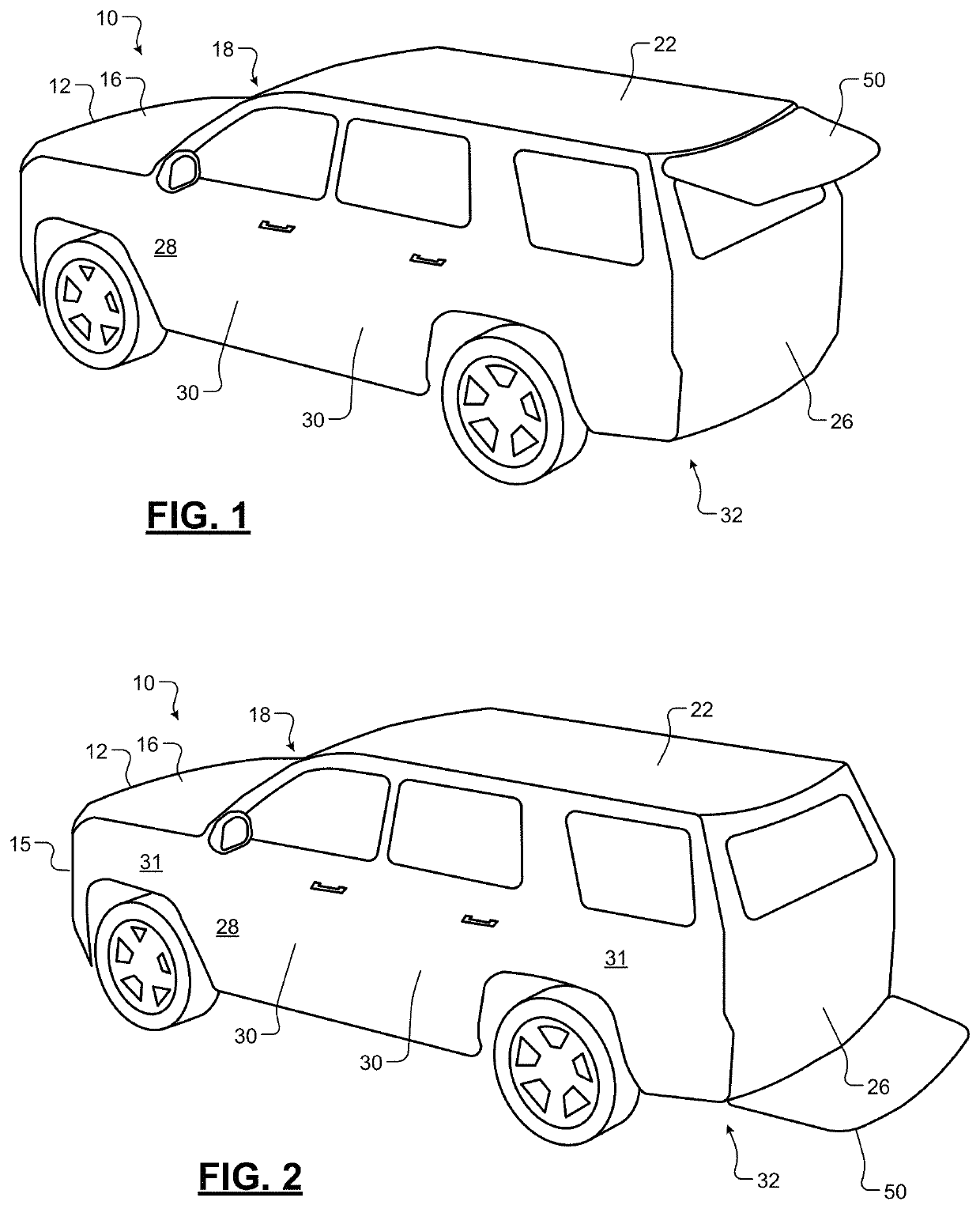 Internally-tensioned inflatable device for active flow control drag reduction or stability increase