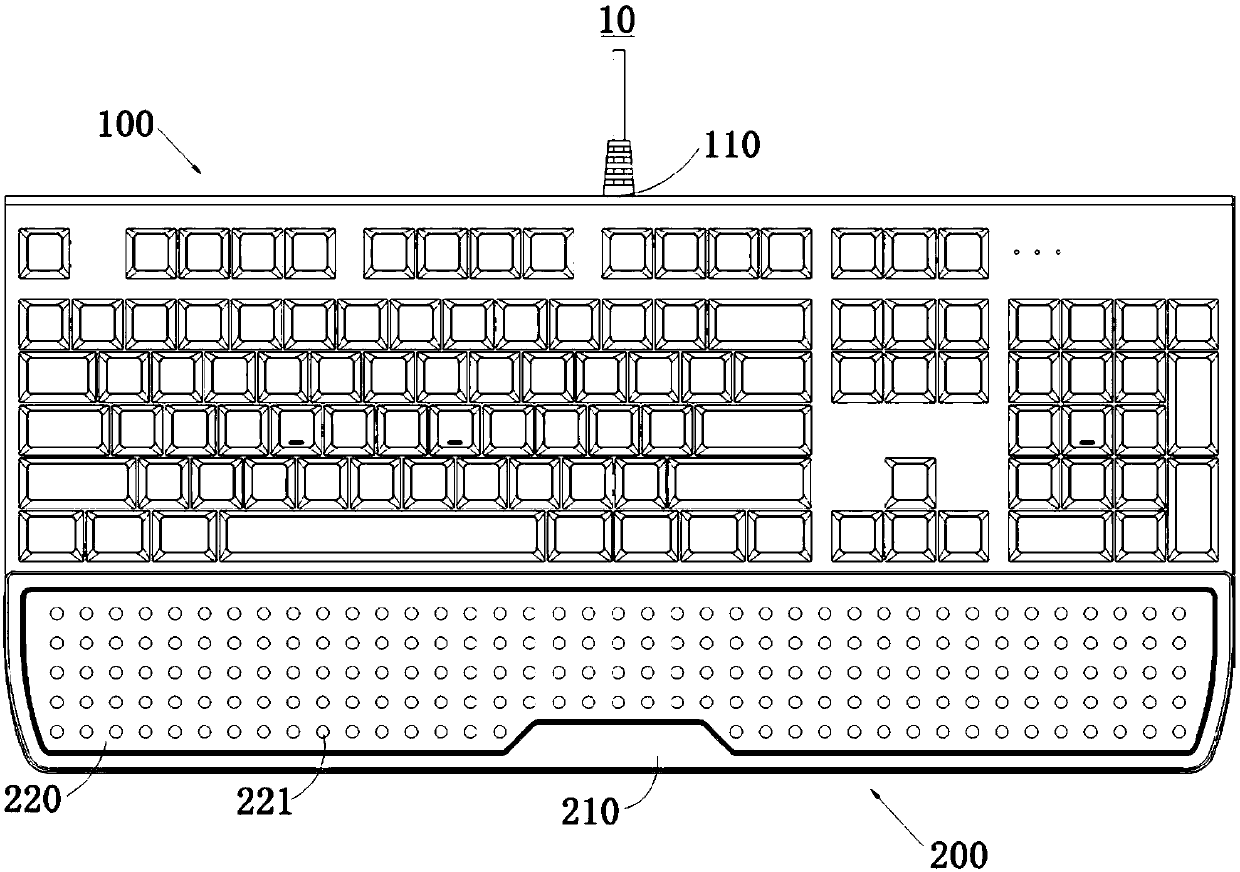 Anti-fatigue keyboard with armrests