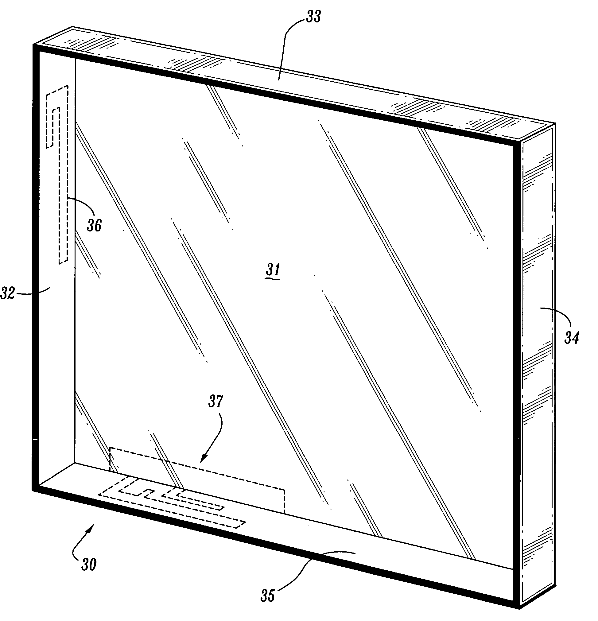 Antennas encapsulated within plastic display covers of computing devices