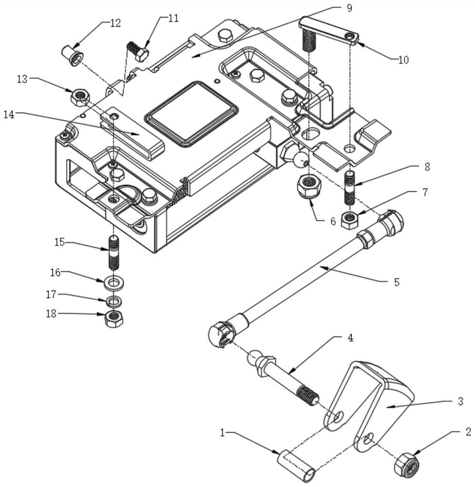 Novel electric automobile trunk cover driving mechanism