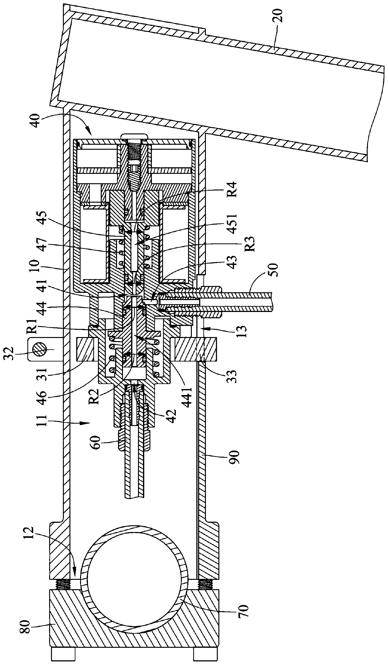 A vehicle head assembly with an anti-brake locking device