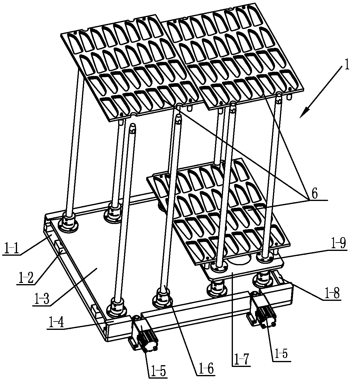 Feeding device for automated production lines