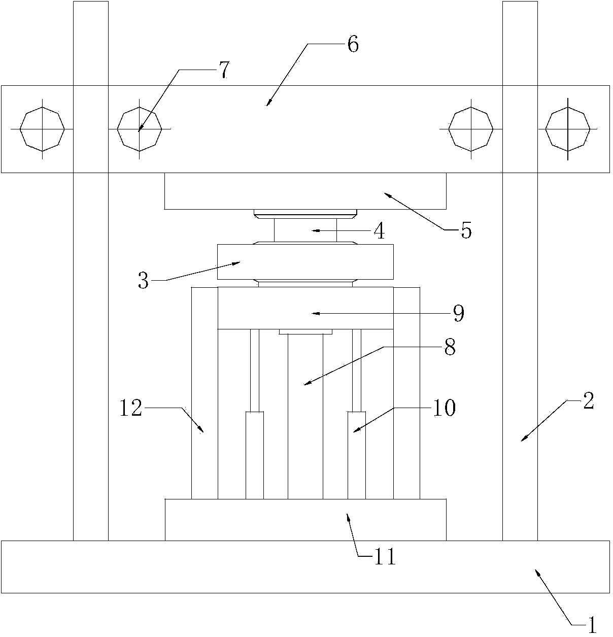 Combined structural test loading device