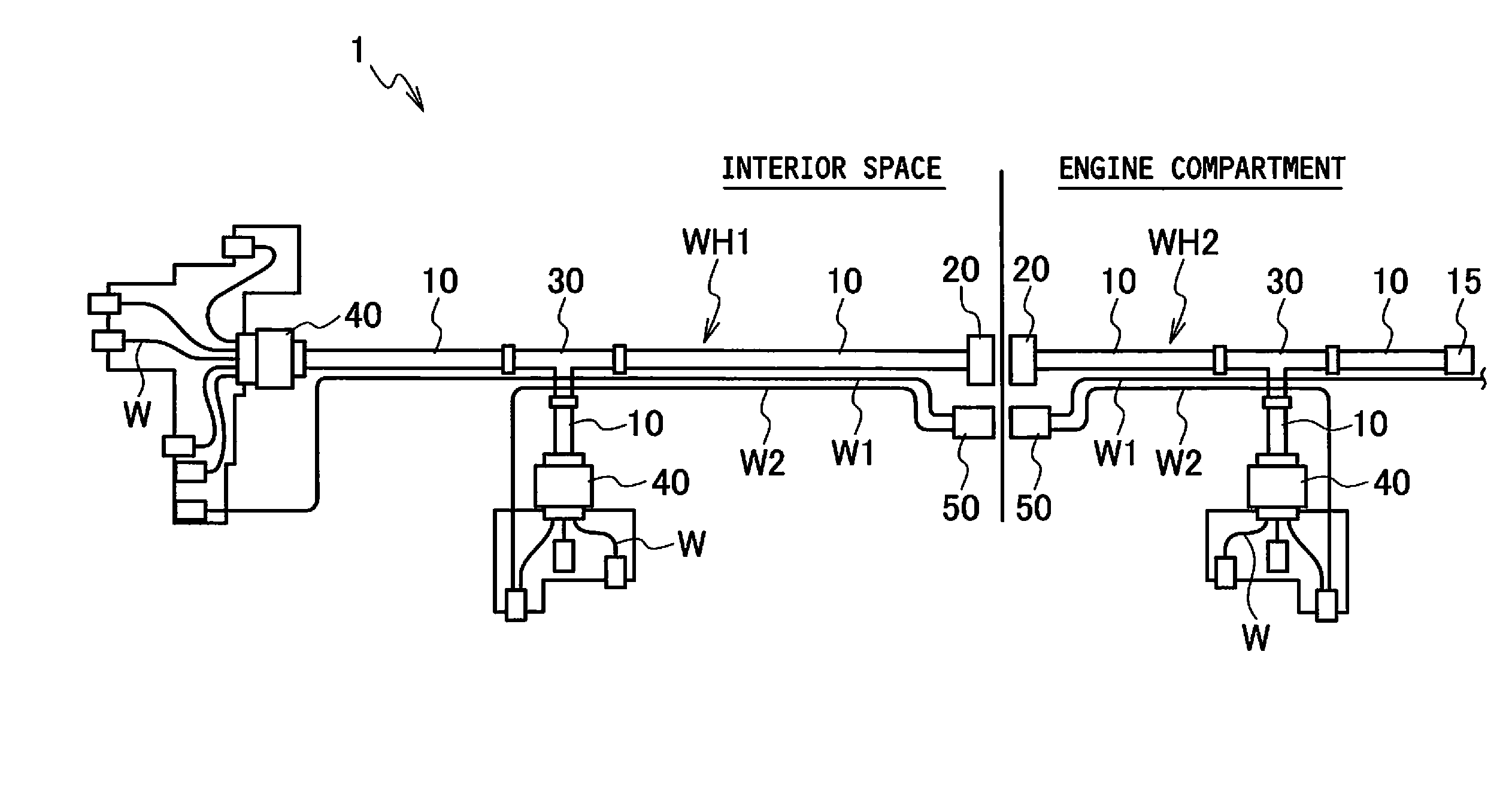 Waveguide and in-vehicle communication system