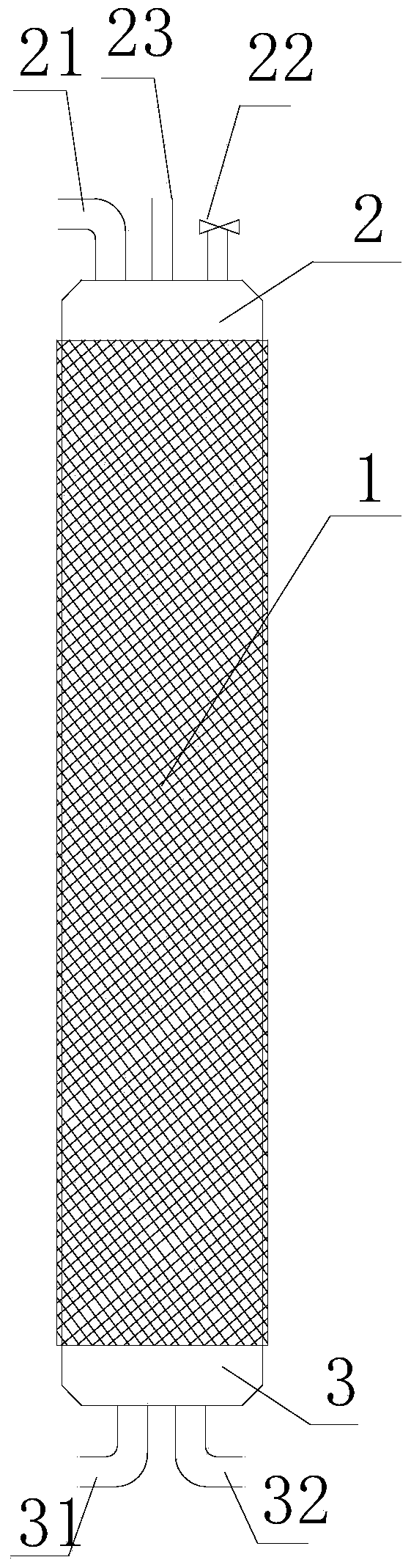 Novel cylindrical external compression ultrafilter membrane assembly