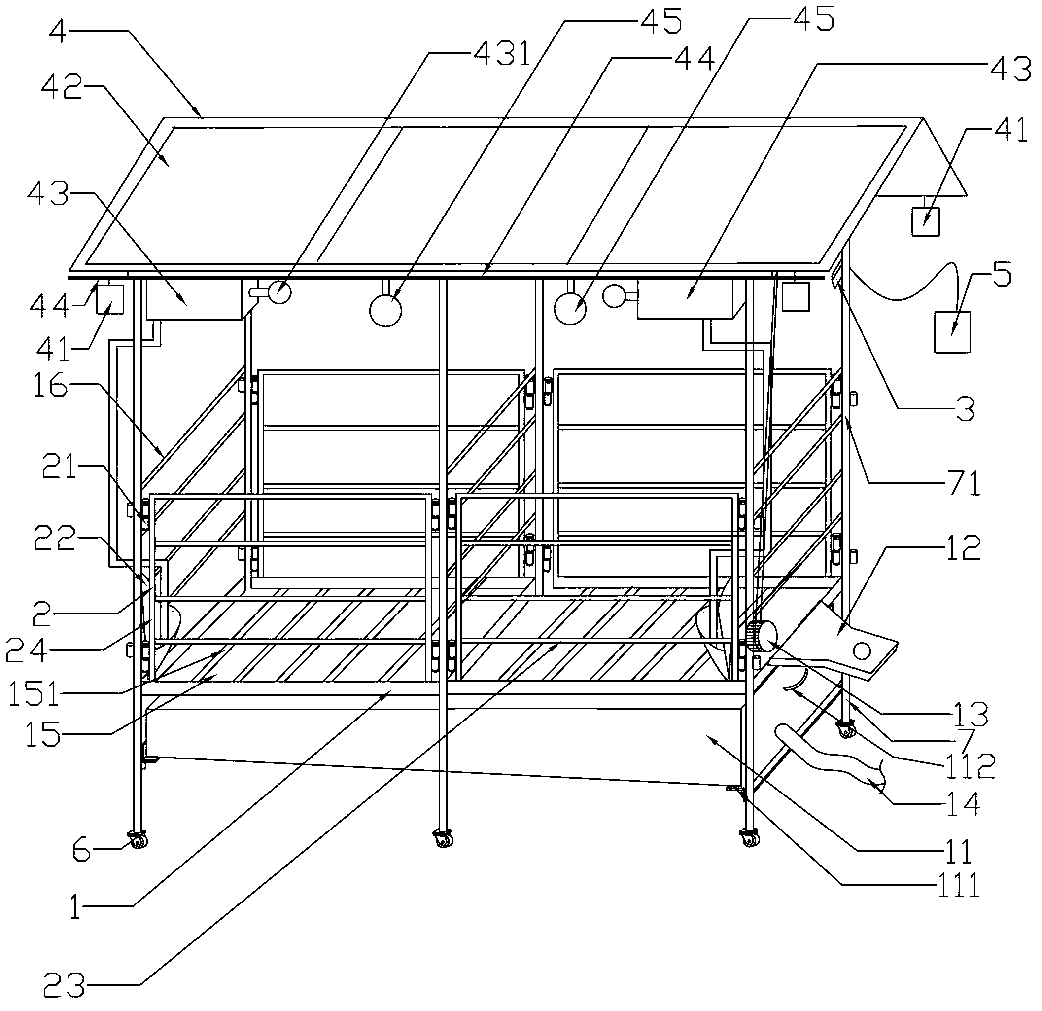 Cage for mutton sheep fattening