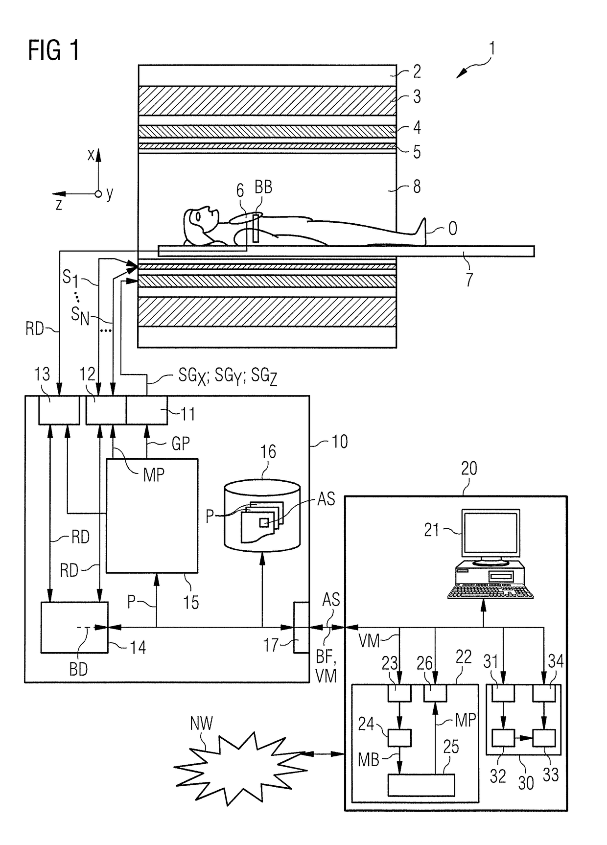 Method for determining a magnetic resonance control sequence, and magnetic resonance system operable according to the control sequence